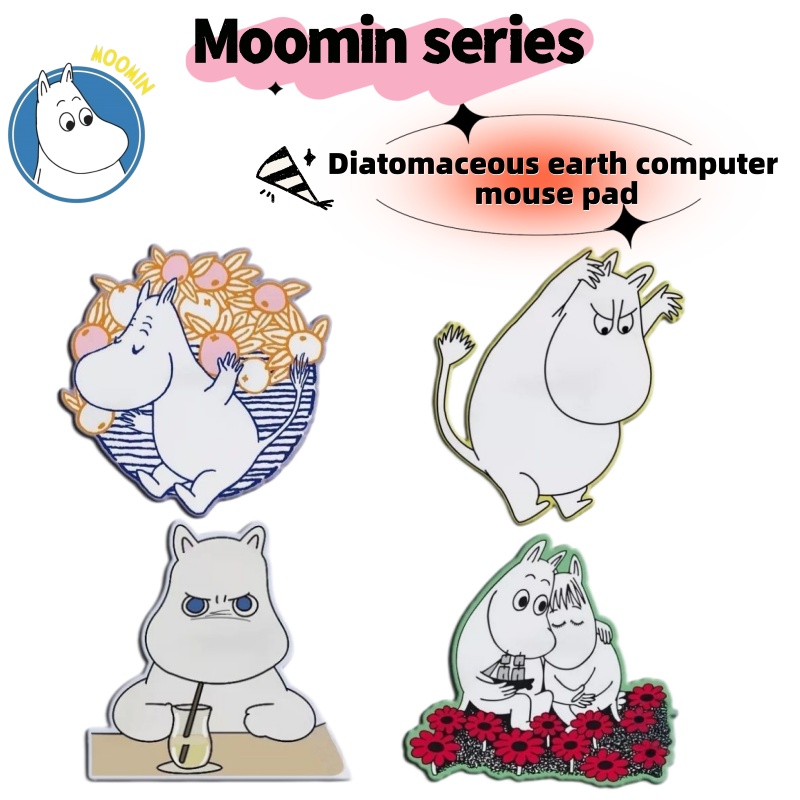 Laptop Accessories Cute - Cute Hippo Moomin Cartoon Diatom Mud