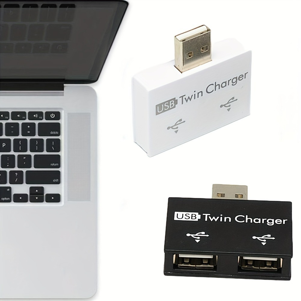 Laptop Accessories And Gadgets - USB2.0 Splitter 1 Male To 2