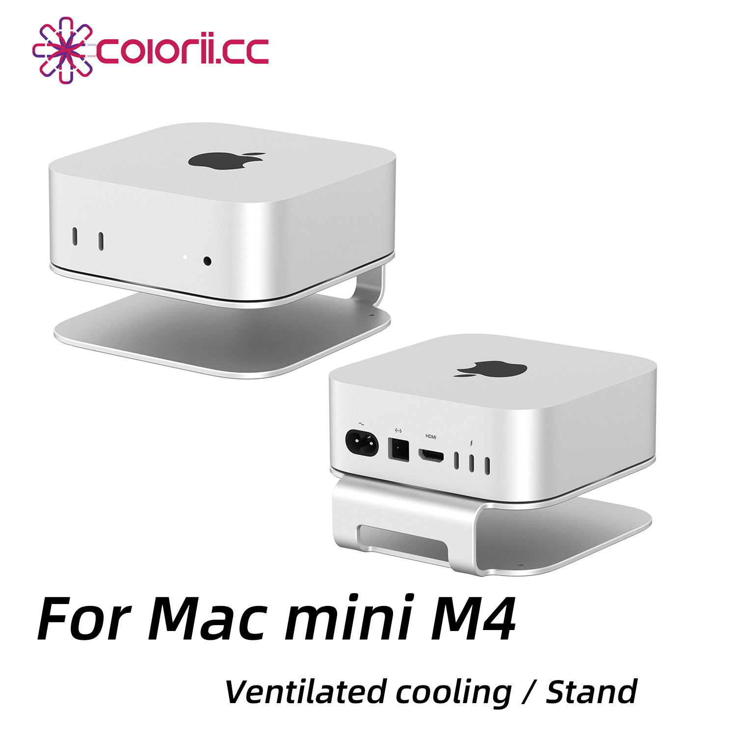 Mac Laptop Accessories - Colorii Desktop Stand for Mac Mini