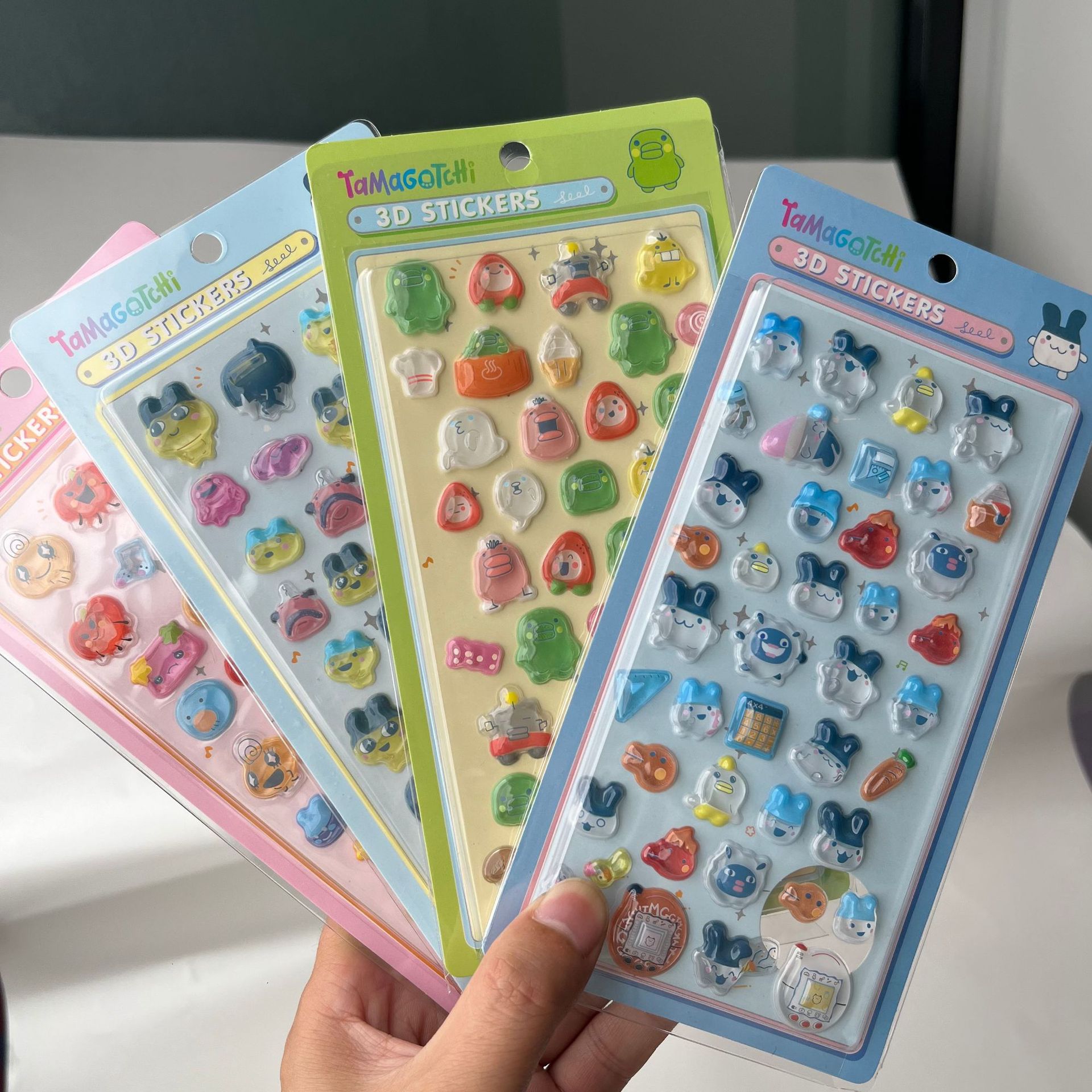 Laptop Accessories Wholesale - Cute Tamagotchi 3D Puffy Stickers Retro