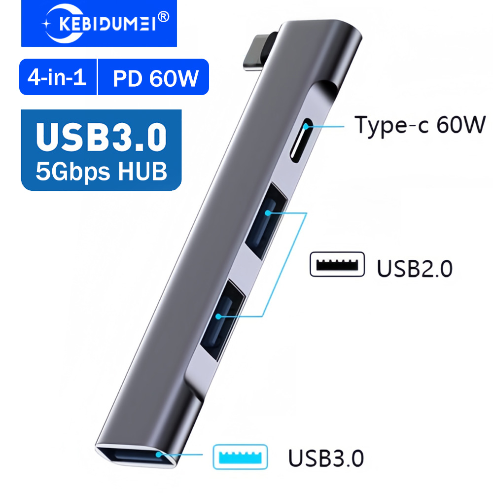Mac Laptop Accessories - KEBIDUMEI 4 Port USB 3.0 Hub
