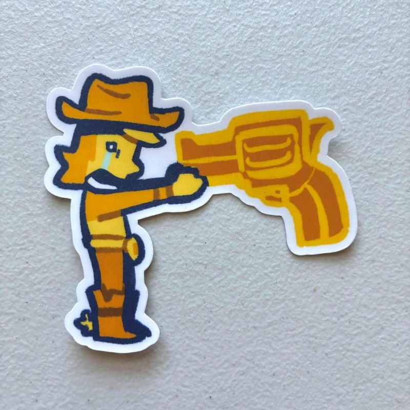 Deltarune Funny Meme Stickers  - đánh giá và giá Yellow Laptop Accessories