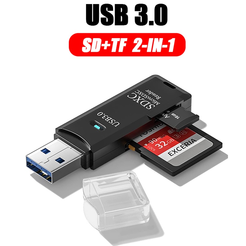 2 In 1 USB 3.0 Card Reader Por - đánh giá và giá Laptop Accessories And Gadgets