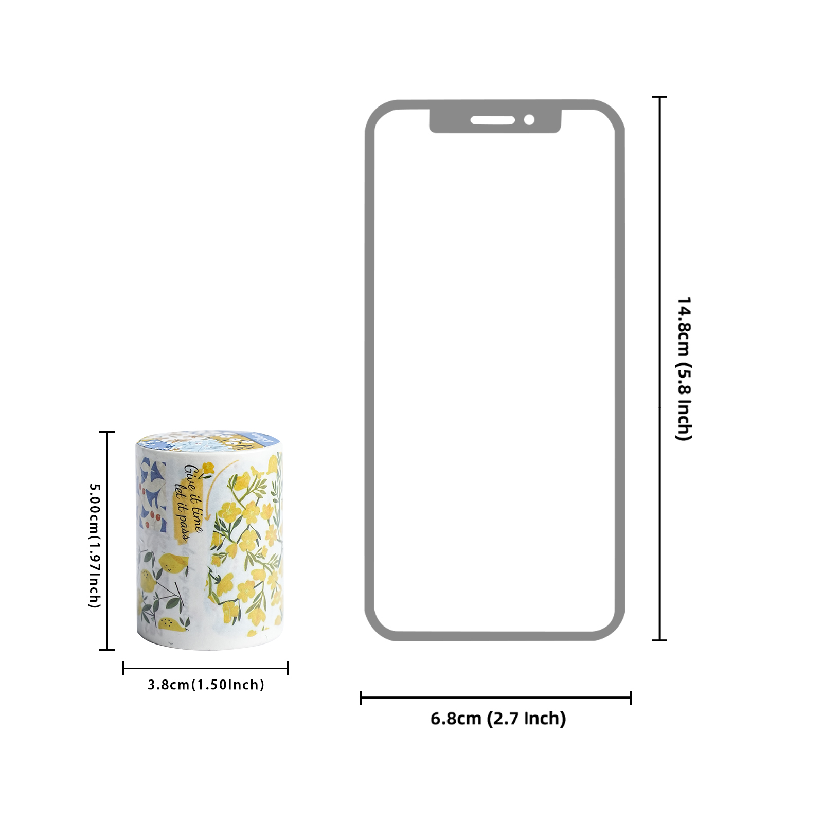 Etori Life Floral Theme Washi  - đánh giá và giá Yellow Laptop Accessories