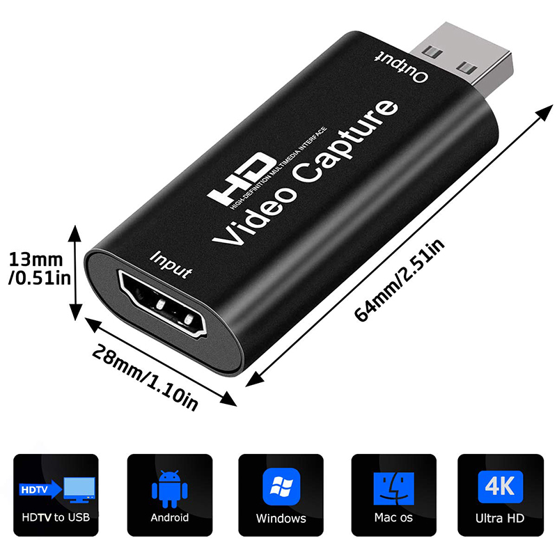 USB 2.0 Video Capture Card HD  - đánh giá và giá Monitor Portable Usb