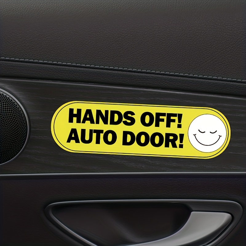 1SET Funny Car Door Warning St - đánh giá và giá Yellow Laptop Accessories