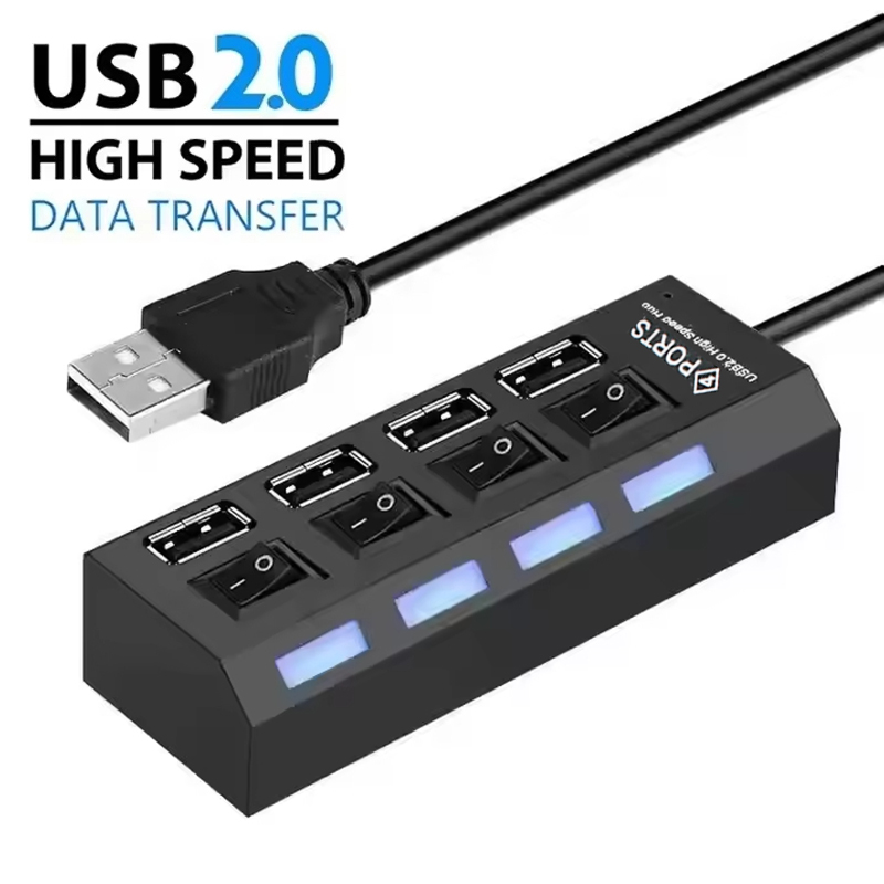 4-Ports USB 2.0 Hub Extension  - đánh giá và giá Laptop Accessories Computer