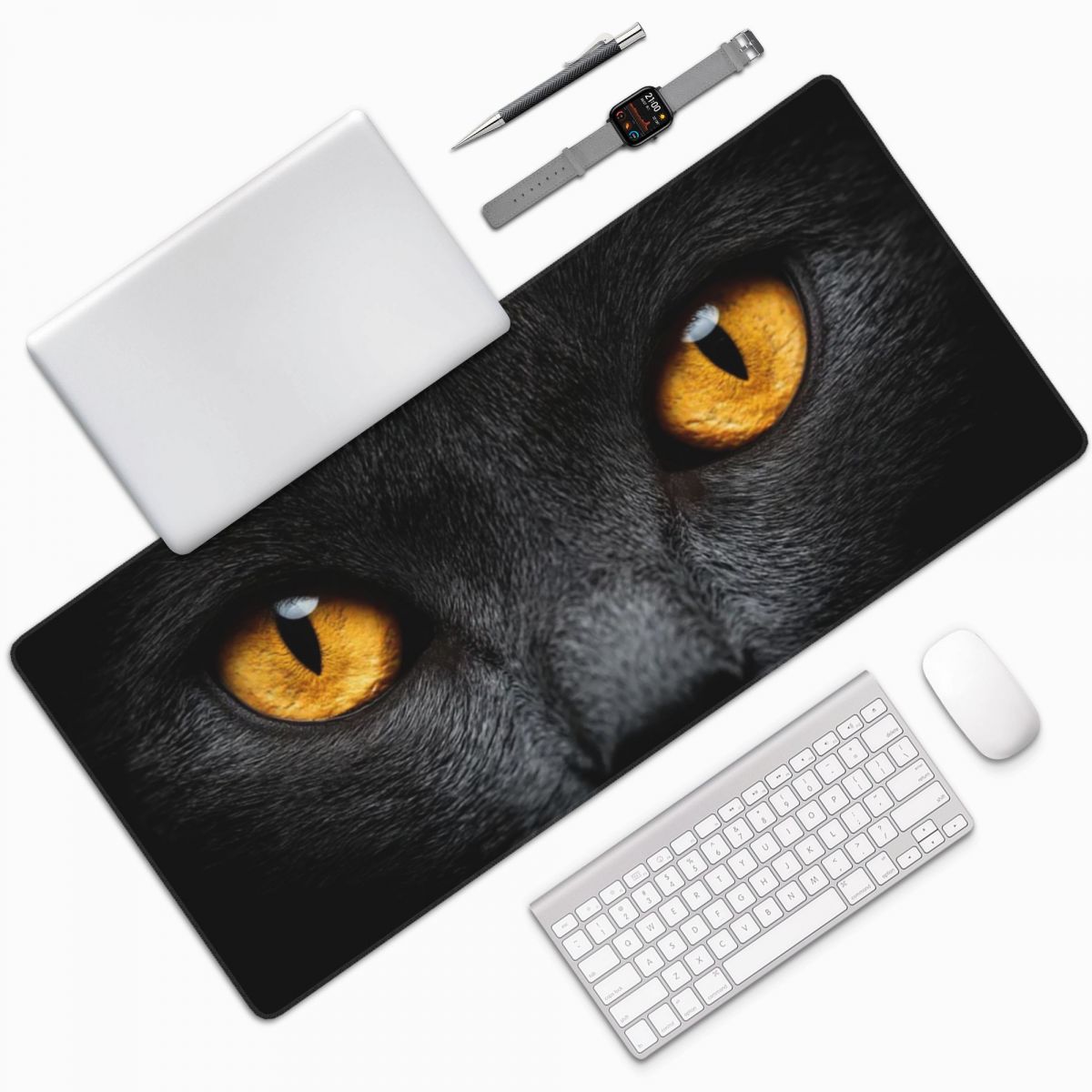 Black Cat Face And Yellow Eyes - đánh giá và giá Yellow Laptop Accessories