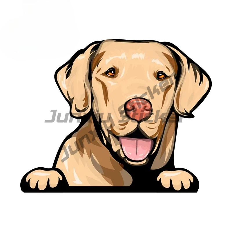 Labrador Retriever Peeker Car  - đánh giá và giá Yellow Laptop Accessories