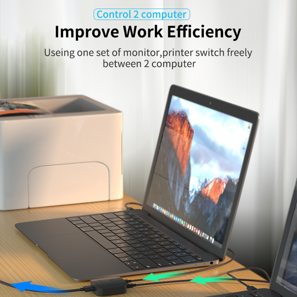 2X1 KVM Switch Box Selector Du - đánh giá và giá Monitor Portable Usb
