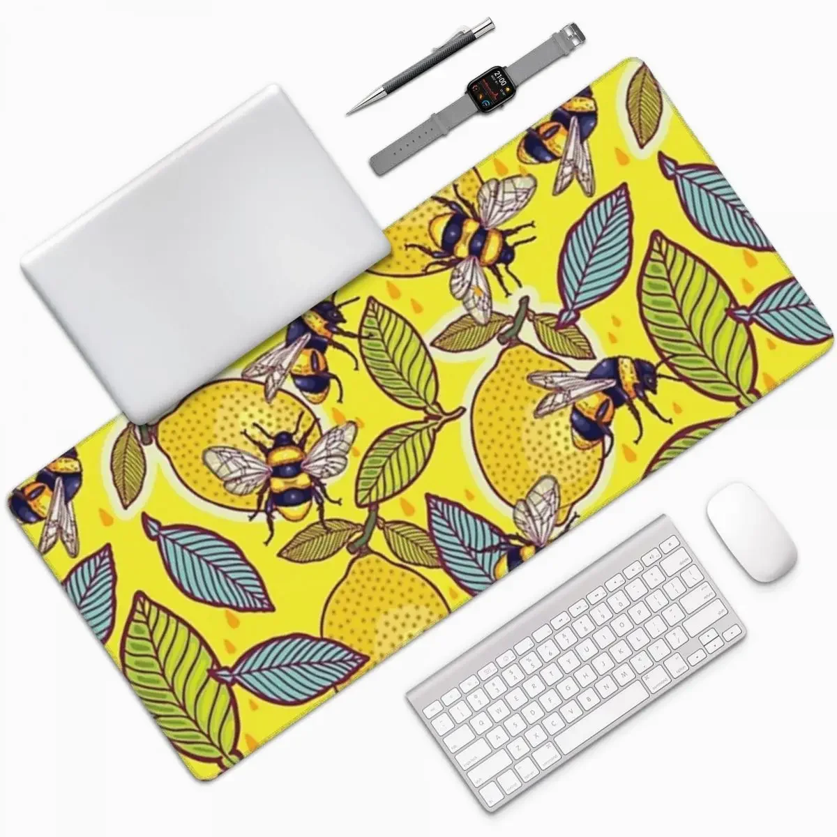 Yellow Lemon And Bee Garden La - đánh giá và giá Yellow Laptop Accessories