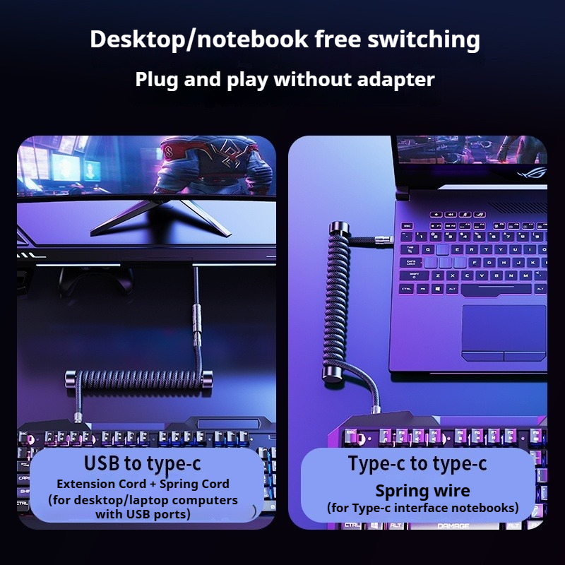 Eary 1.2m Coiled Keyboard Cabl - đánh giá và giá Laptop Accessories And Gadgets