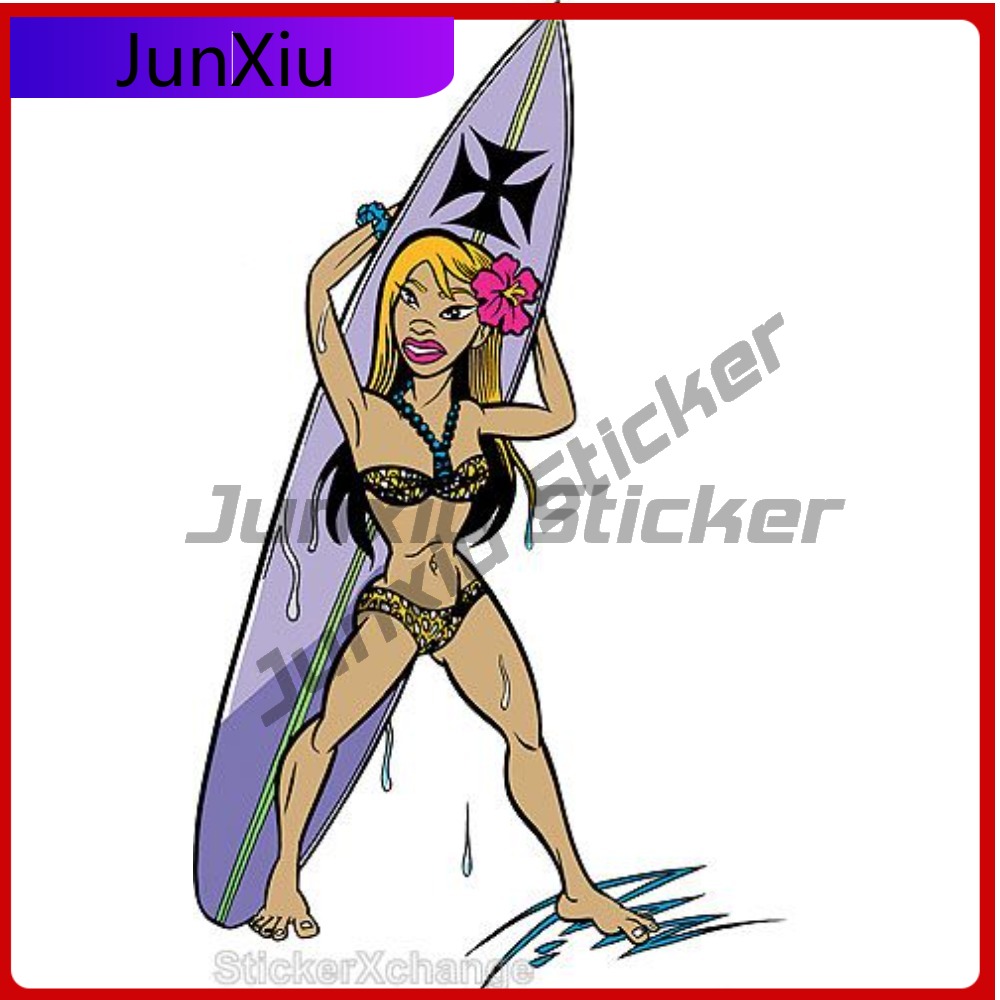 Surfer Girl Sticker New Best G - đánh giá và giá Laptop Accessories Best