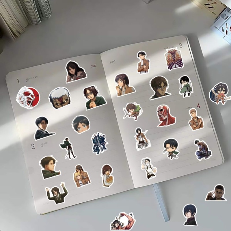 60Pcs Attack on Titan Anime St - đánh giá và giá Laptop Accessories Wholesale