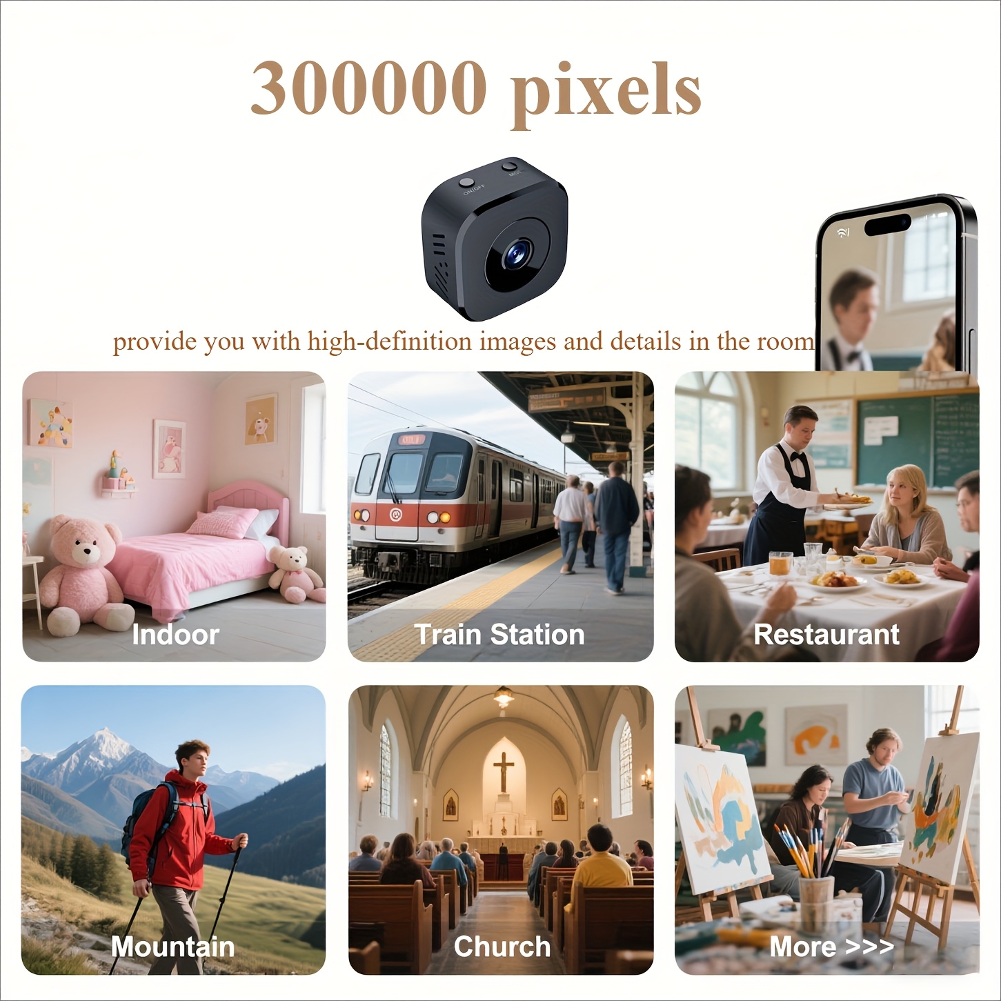1080P HD Mini WiFi Camera Indo - đánh giá và giá Monitor Portable Usb