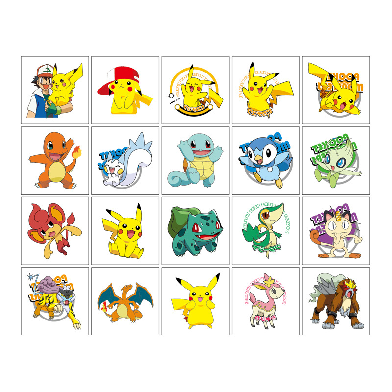 5*5cm 20pcs Pokemon Pikachu Ta - đánh giá và giá Laptop Accessories Wholesale