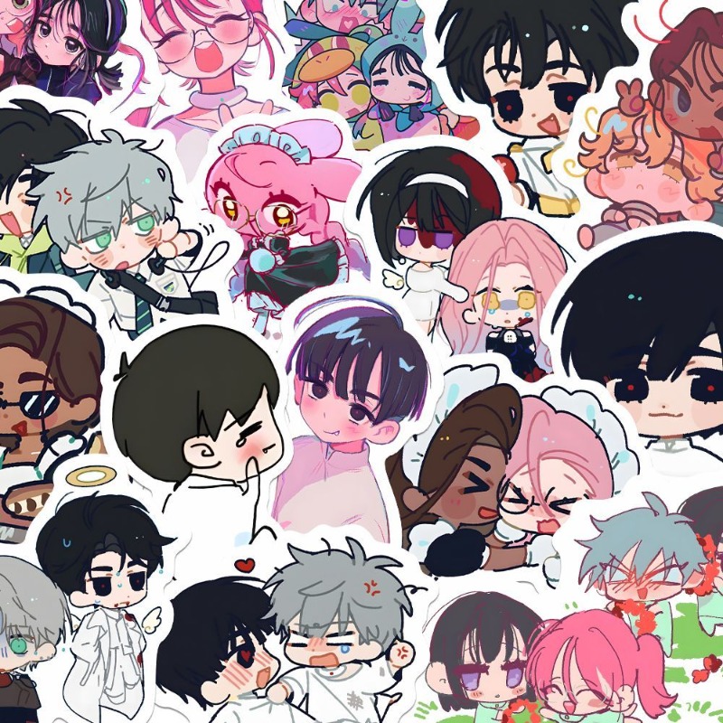 80Pcs/set Cartoon Anime Alien  - đánh giá và giá Laptop Accessories Cute