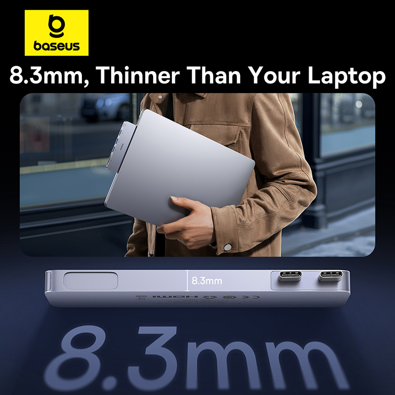 Baseus Dual USB-C Hub to HDMI- - đánh giá và giá Mac Laptop Accessories