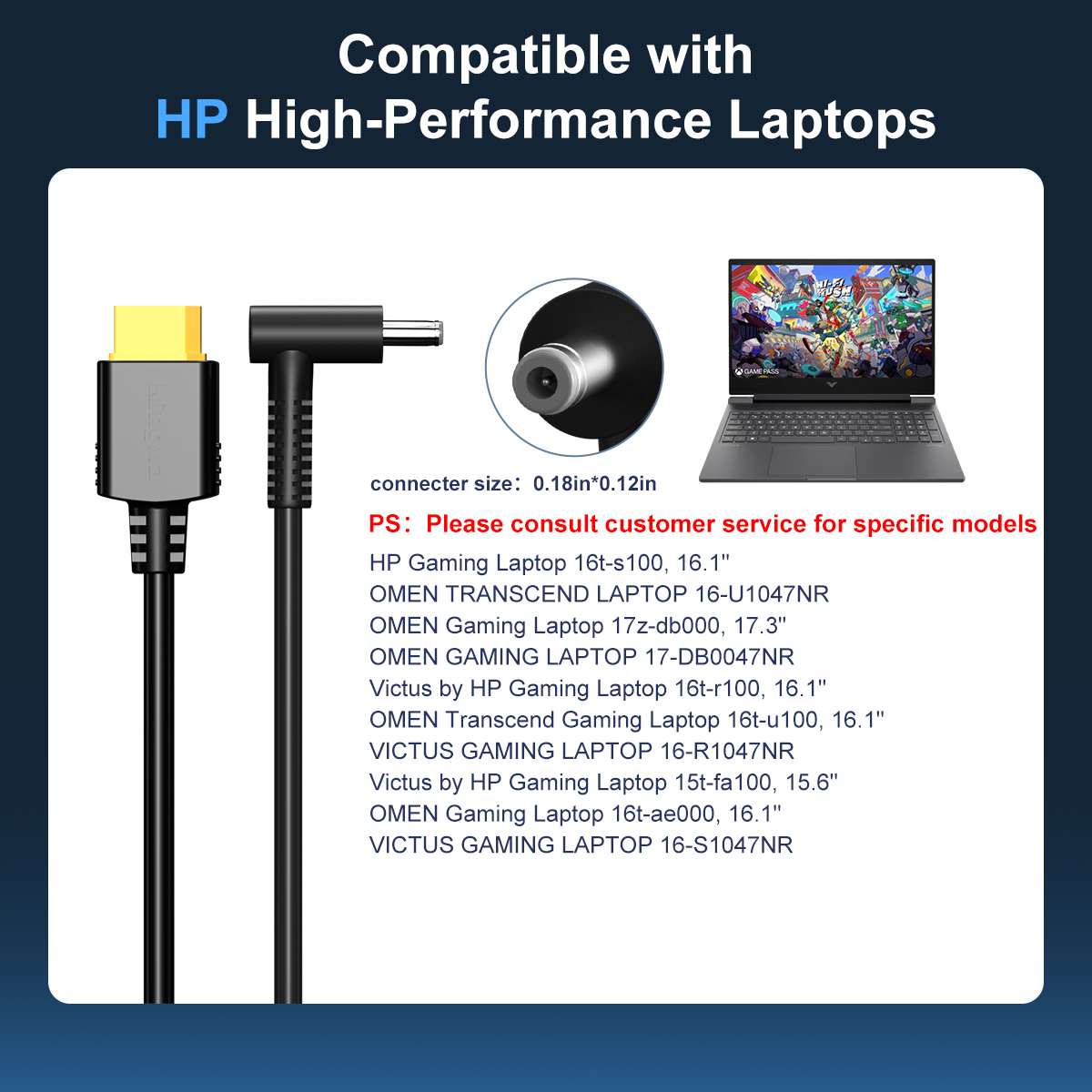 260W Charger For HP Omen 17 16 - đánh giá và giá Victus Laptop Accessories