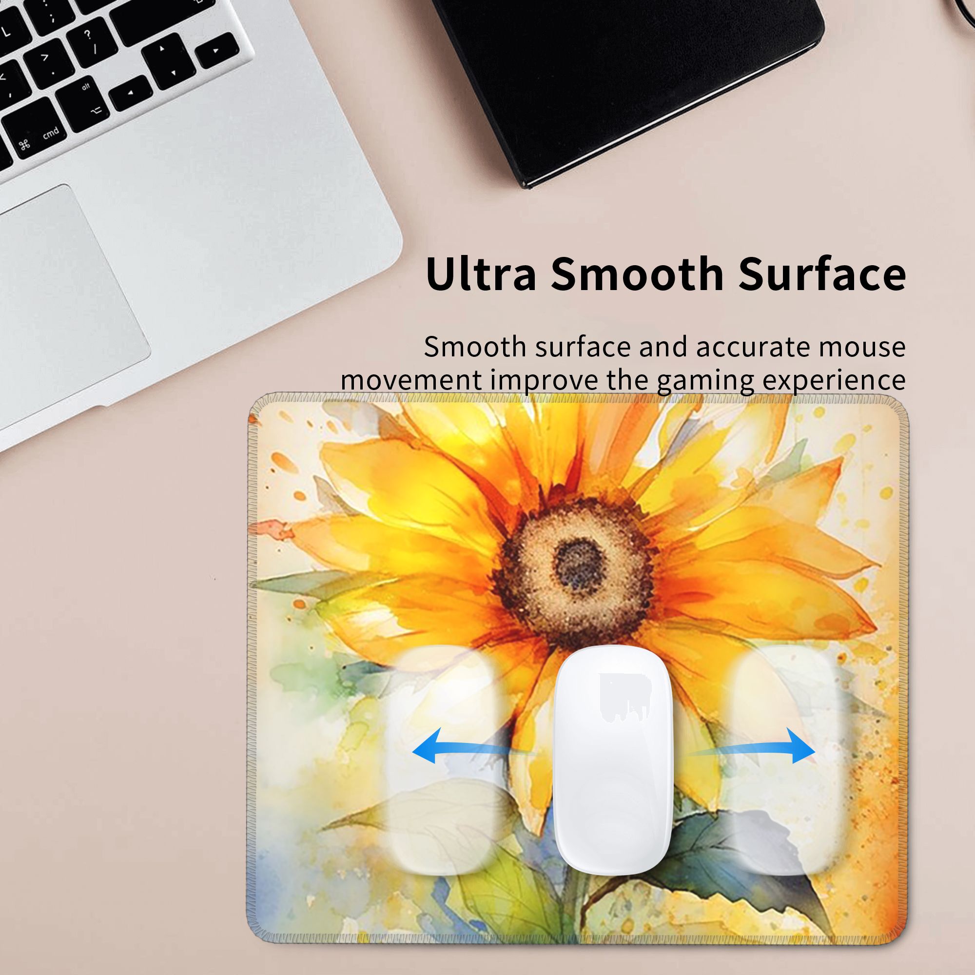Watercolor Sunflower Vibrant Y - đánh giá và giá Yellow Laptop Accessories