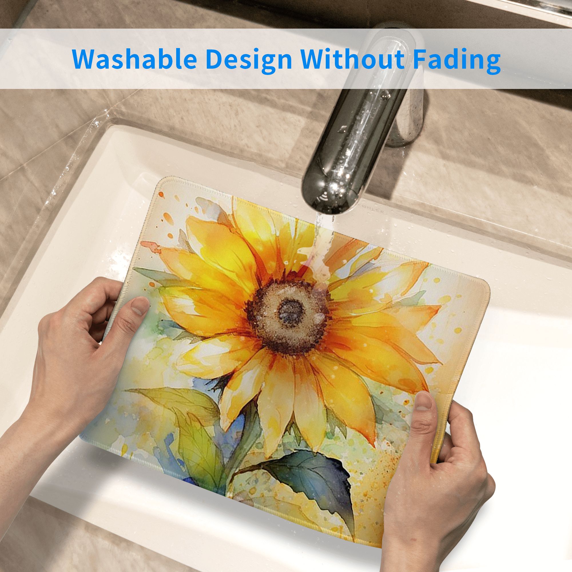 Watercolor Sunflower Vibrant Y - đánh giá và giá Yellow Laptop Accessories
