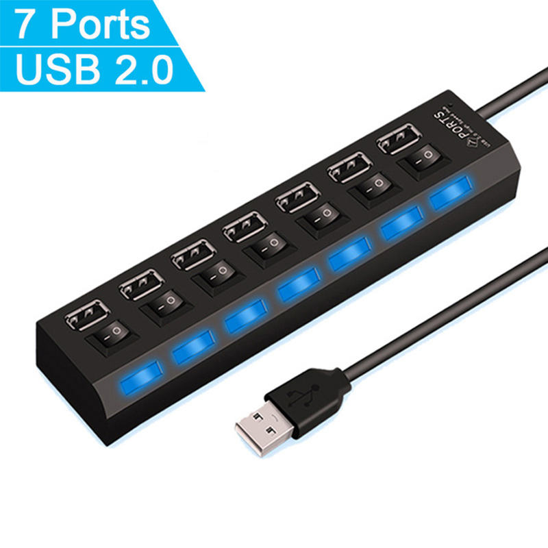 7 Port USB 2.0 Hub Splitter Fo - đánh giá và giá Laptop Accessories Wholesale