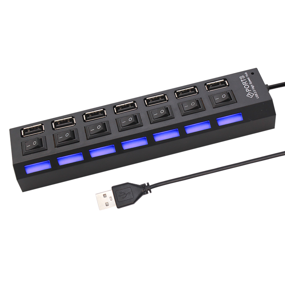 7 Port USB 2.0 Hub Splitter Fo - đánh giá và giá Laptop Accessories Wholesale
