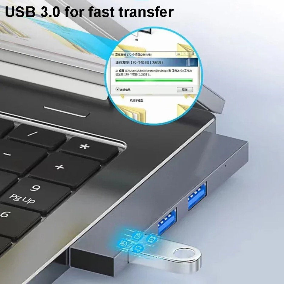 USB C HUB 3.0 Type C 3.1 4 Por - đánh giá và giá Mac Laptop Accessories
